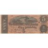 Image 1 : $5 CSA CONFEDERATE CURRENCY 1864