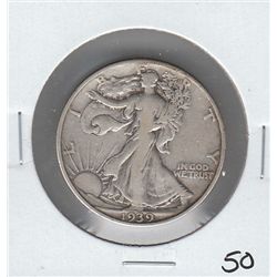 1939 WALKING LIBERTY HALF
