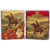Image 1 : 2 Cowboy Celluloid Cover Photo Albums