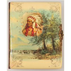 Indian Chief Celluloid Cover Photo Album