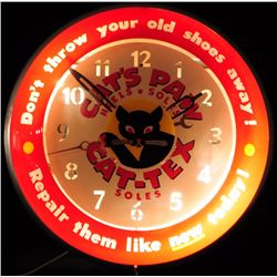 Cat's Paw Advertising Clock