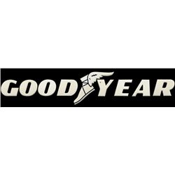 Goodyear Dealer Sign Uvalde Texas Porcelain Letter