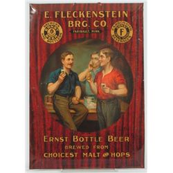 Ernst Beer Advertising Lithographed Tin Sign