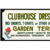 Image 2 : Saratoga Race Track Clubhouse Dress Code Wood Sign