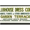 Image 3 : Saratoga Race Track Clubhouse Dress Code Wood Sign