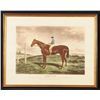 Image 2 : Two Horse Racing Hand Colored Lithograph Prints