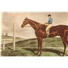 Image 7 : Two Horse Racing Hand Colored Lithograph Prints