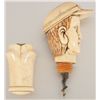 Image 4 : Carved Bone Ivory Jockey Cork Screw