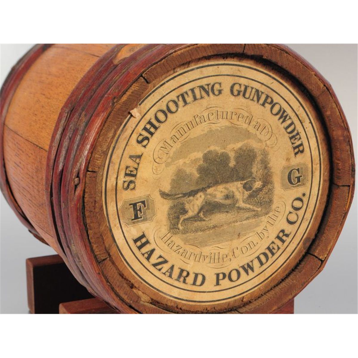 Hazard Powder Co. Gunpowder Keg with Stand