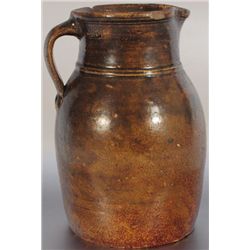 JR Signed Stoneware Pitcher Rusk County, Texas