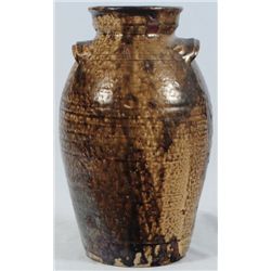 John Leopard Stoneware Jar Rusk County, Texas