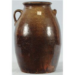 JR Signed Texas Stoneware Churn