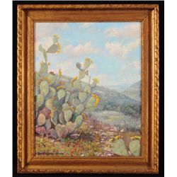 Robert Harrison "Cactus" Oil Painting