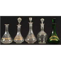 5 Whiskey Bottles From The Buckhorn Saloon