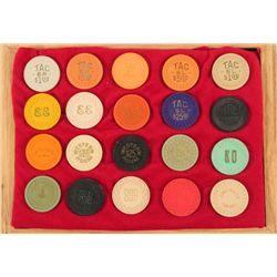 Collection of 20 Texas Poker Chips