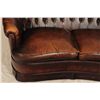Image 11 : Button Back Leather Sofa & Matching Club Chairs