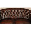 Image 13 : Button Back Leather Sofa & Matching Club Chairs