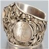 Image 2 : Ornate Silver Dollar Indian Bracelet