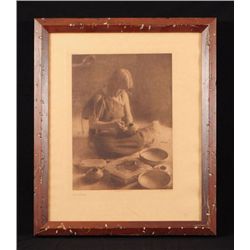 E. S. Curtis "The Potter" Photogravure