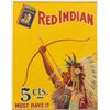 Image 1 : Red Indian Cut Plug Tobacco Advertising Lithograph