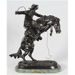 Frederic Remington "The Bronc Buster" Bronze