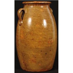 JR Signed Texas Stoneware 5 Gallon Jar