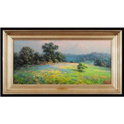 Dalhart Windberg Texas Bluebonnets Oil Painting