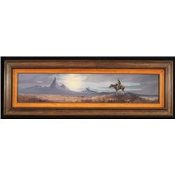 P.B. Kime Western Landscape Oil Painting