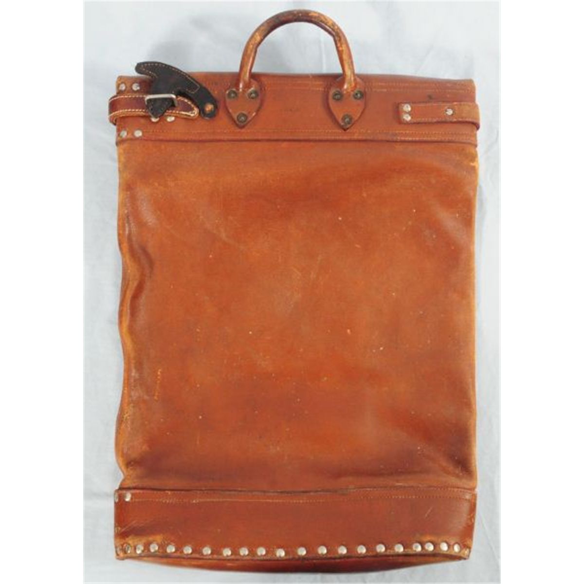 Santa Fe Railroad Leather Mail Bag Galveston Texas