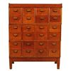 Image 1 : 24 Drawer Oak File Card Cabinet