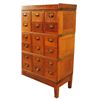 Image 2 : 24 Drawer Oak File Card Cabinet