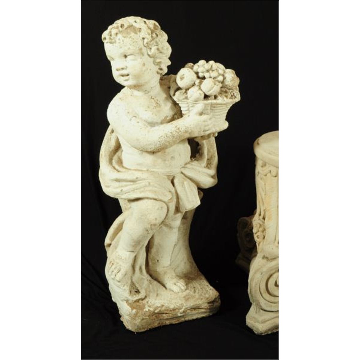 Three Early Concrete Garden Statues San Antonio Tx