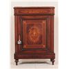 Image 1 : Marquetry Inlay Marble Top Cabinet