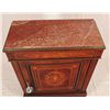 Image 3 : Marquetry Inlay Marble Top Cabinet
