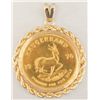 1976 Krugerrand Gold Pendant