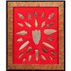 Image 1 : Framed Collection of 26 Arrowheads