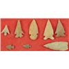 Image 1 : Collection of 8 Small  Arrowheads