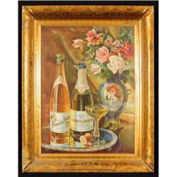 Garrett's Champagne Self Framed Tin Sign