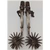 Image 5 : Pair of Mexican Inlayed Drop Shank Spurs