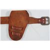 Image 6 : Tooled Leather Double Loop Holster Gun Belt