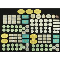 Collection of 115 Mother of Pearl Poker Chips
