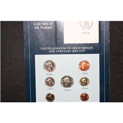 United Kingdom of Great Britain and Northern Ireland Coin Set and Stamp
