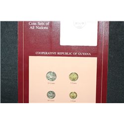 Cooperative Republic of Guyana Coin Set and Stamp