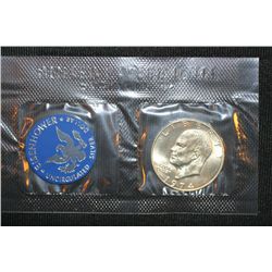 1974 Eisenhower UNC Silver Dollar