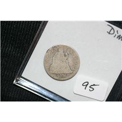 1876 Silver Seated Liberty Dime