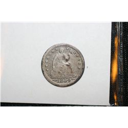 1854 Seated Liberty Half Dime with Arrows