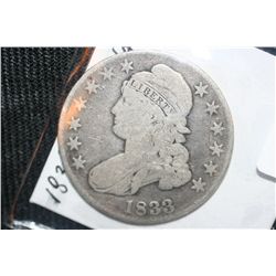 1833 Liberty Bust Half