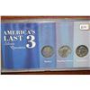 Image 1 : America's Last 3 Silver Quarters in Case