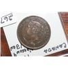 Image 1 : 1859 Canada Narrow 9 Red/Brown One Cent