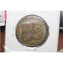 Lot of 4 NCOOM Fort Hood Texas "25 Cents in Trade" Tokens